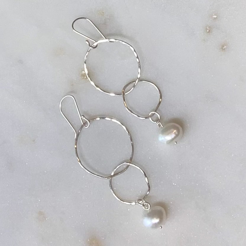 Santa Monica Dangles with Pearl Drop