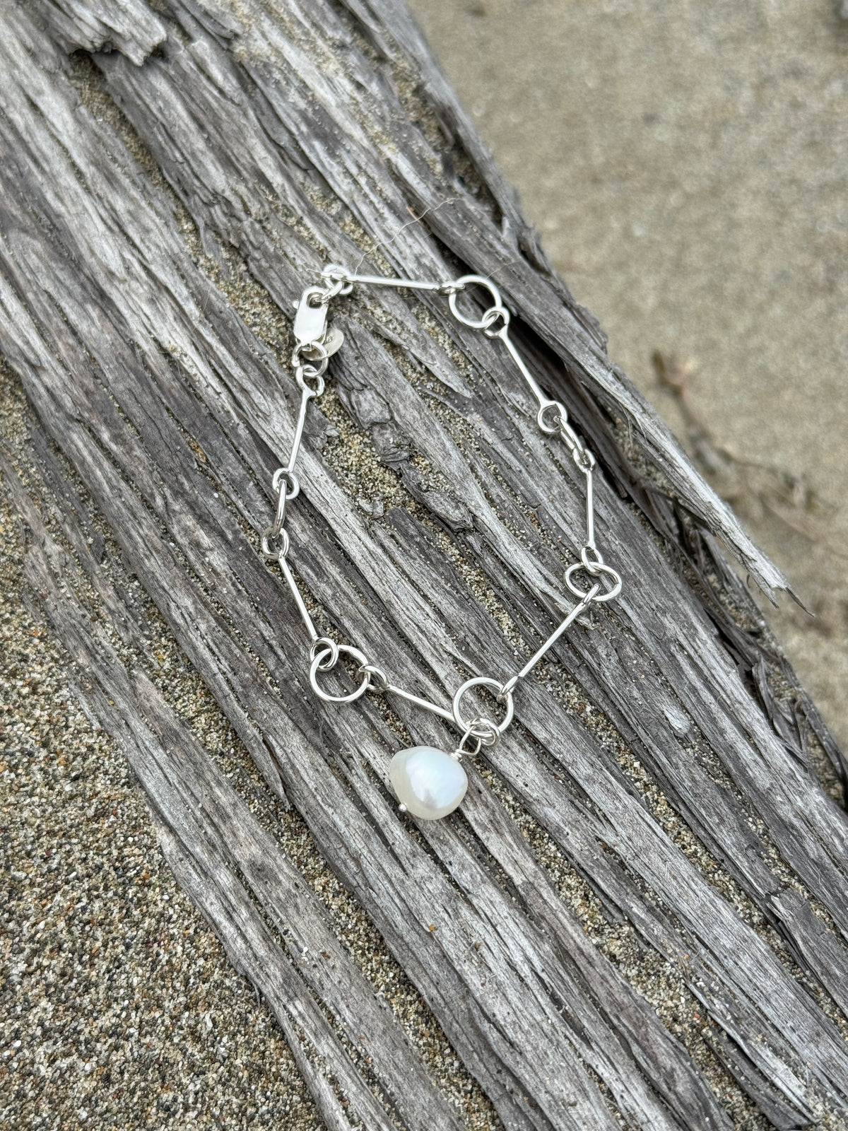 Freshwater Pearl Link Bracelet