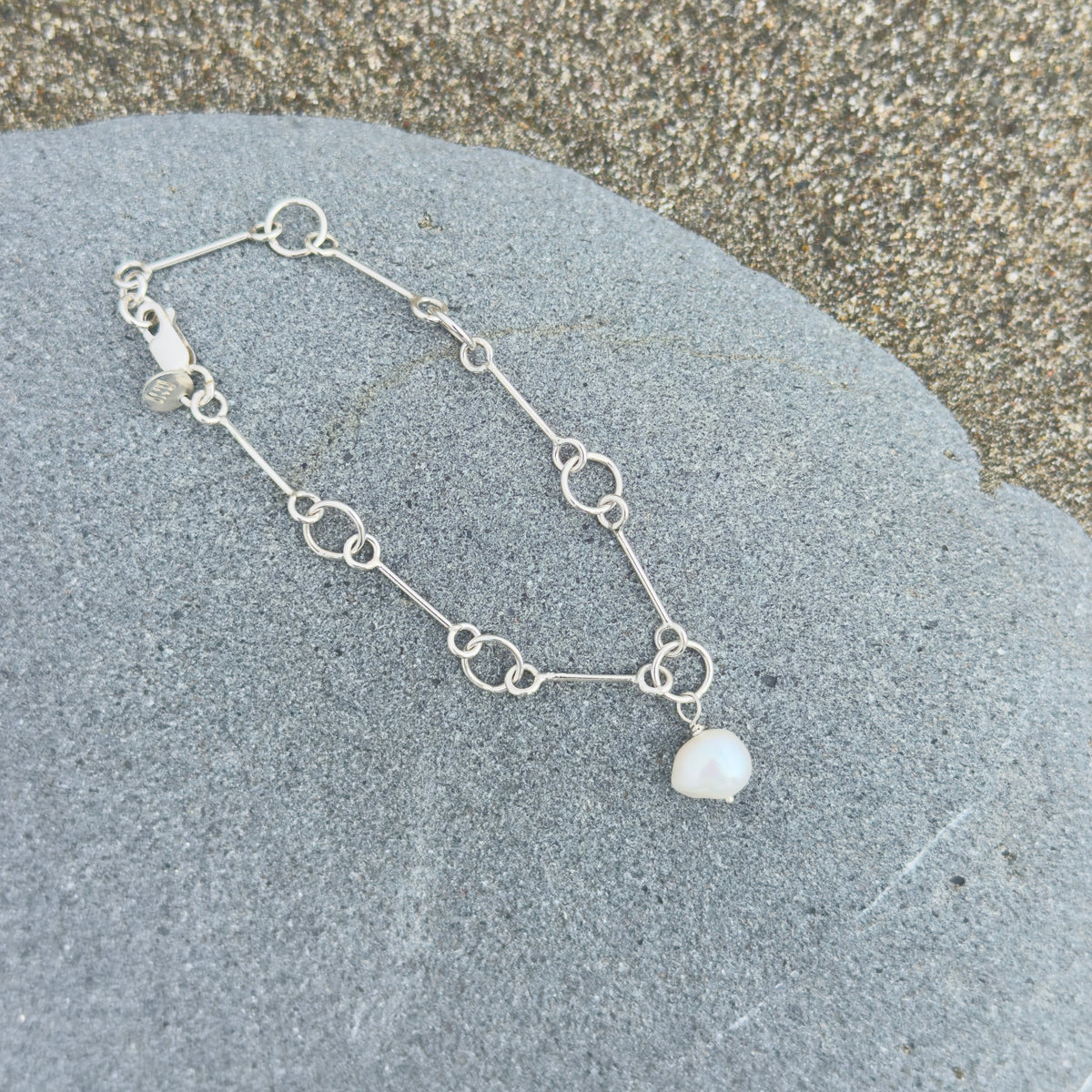 Freshwater Pearl Link Bracelet