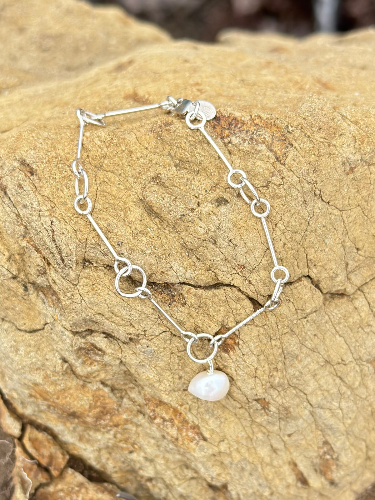 Freshwater Pearl Link Bracelet