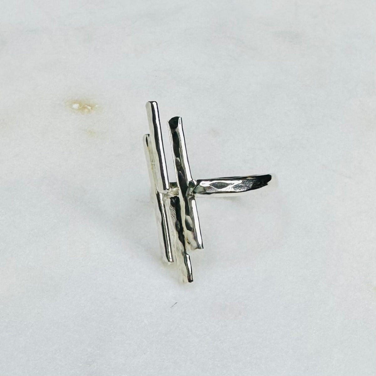 Bowie Staggered Bar Ring