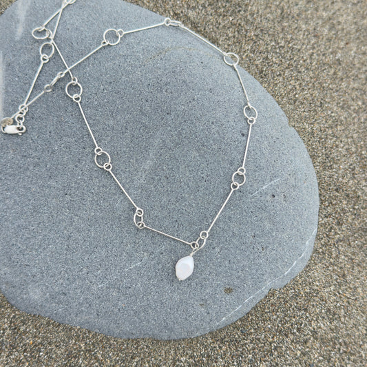 Freshwater Pearl Link Necklace