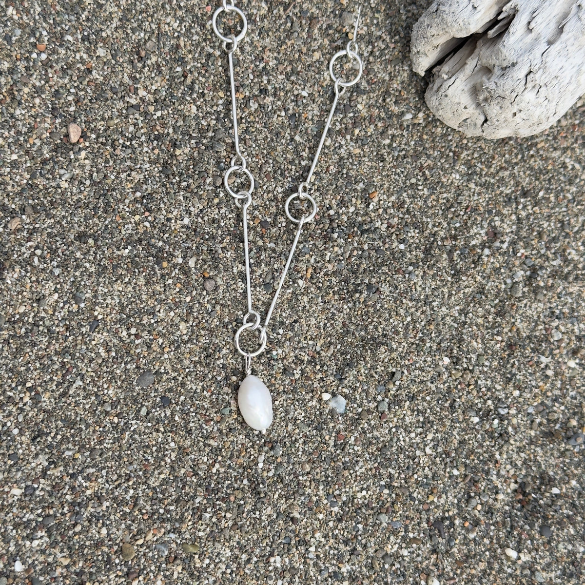 Freshwater Pearl Link Necklace