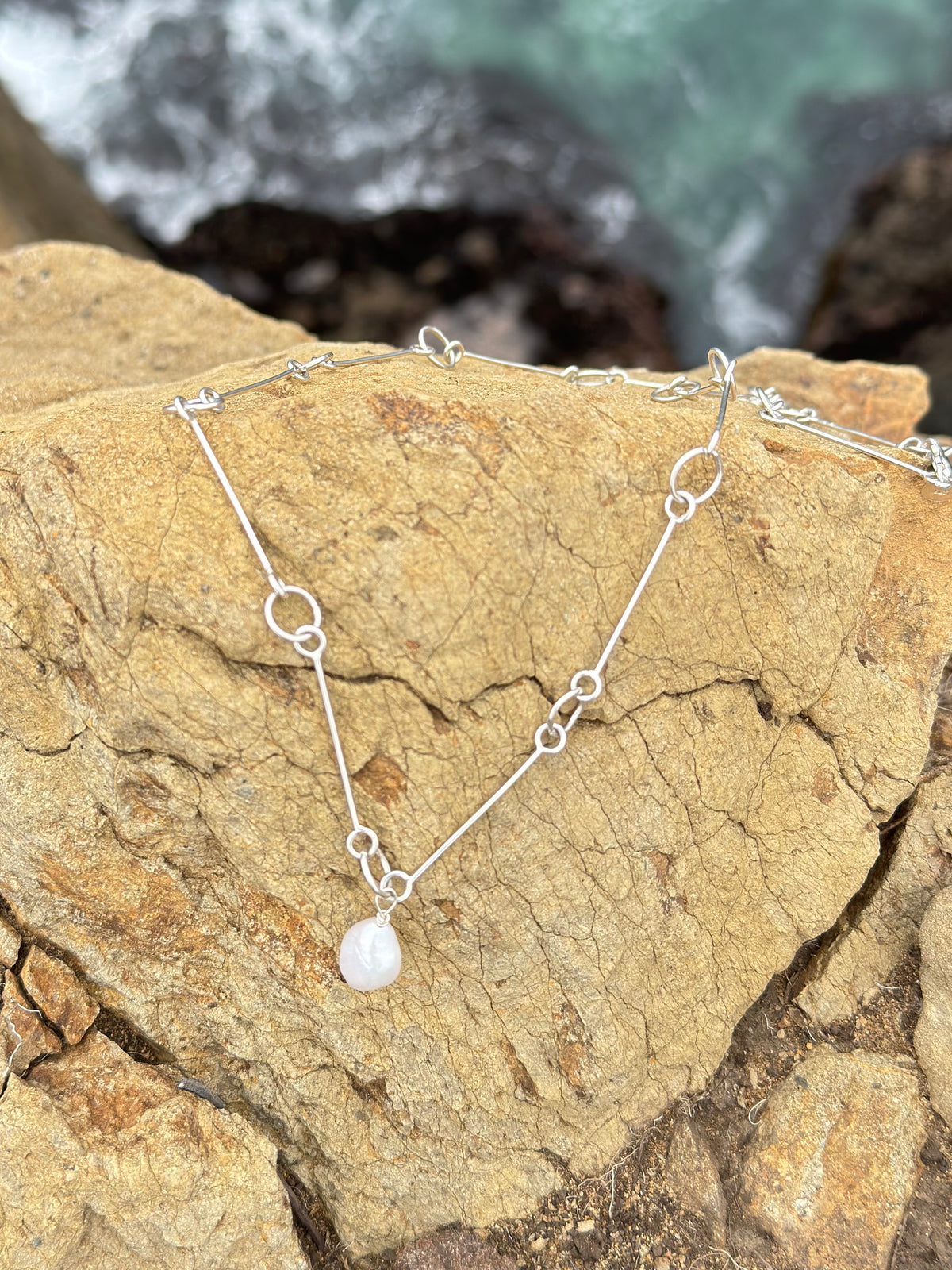 Freshwater Pearl Link Necklace