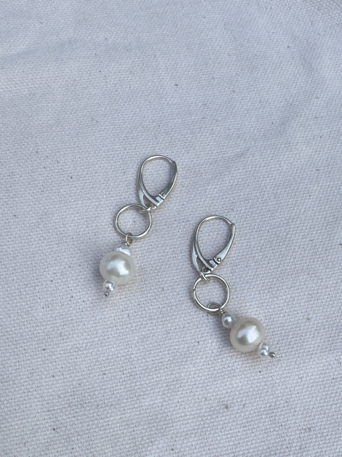 Freshwater Pearl Link Earrings
