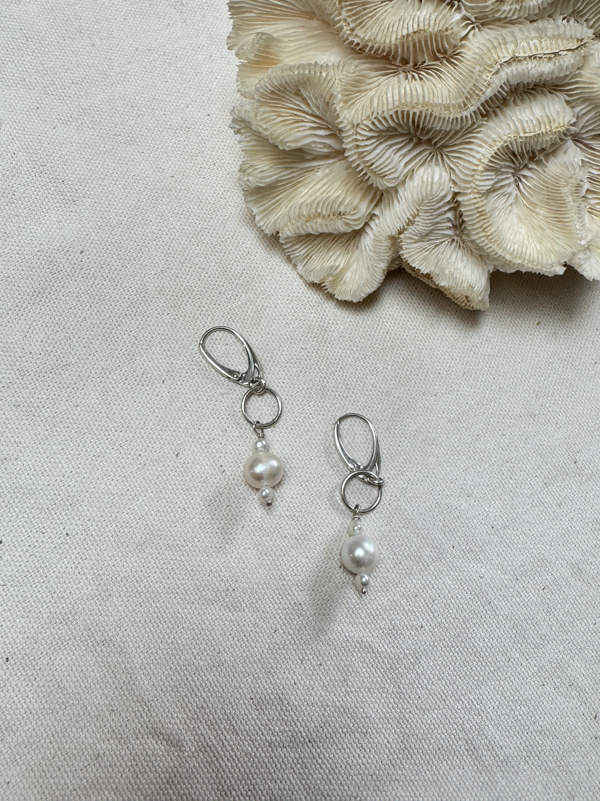 Freshwater Pearl Link Earrings