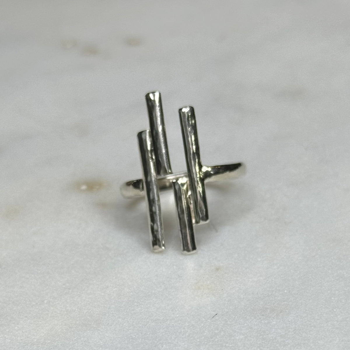 Bowie Staggered Bar Ring