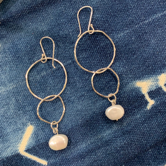 Santa Monica Dangles with Pearl Drop